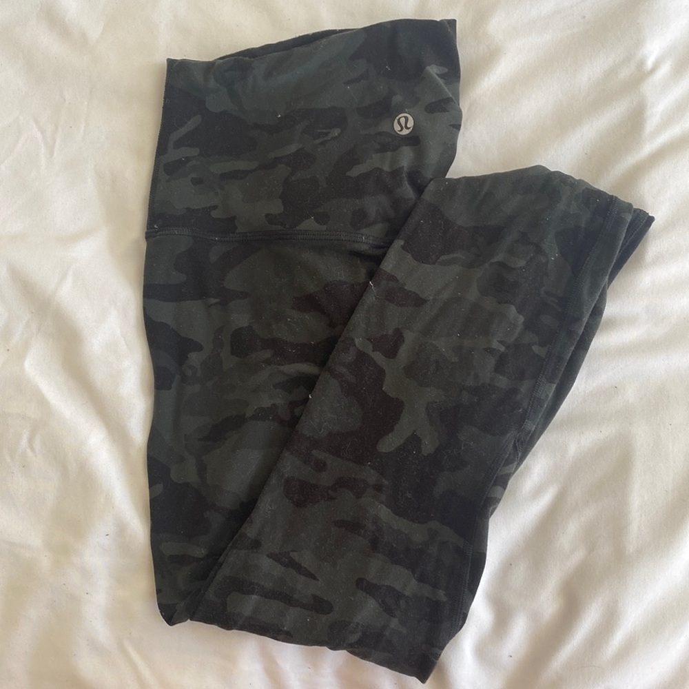Green camo lulu lemon align leggings